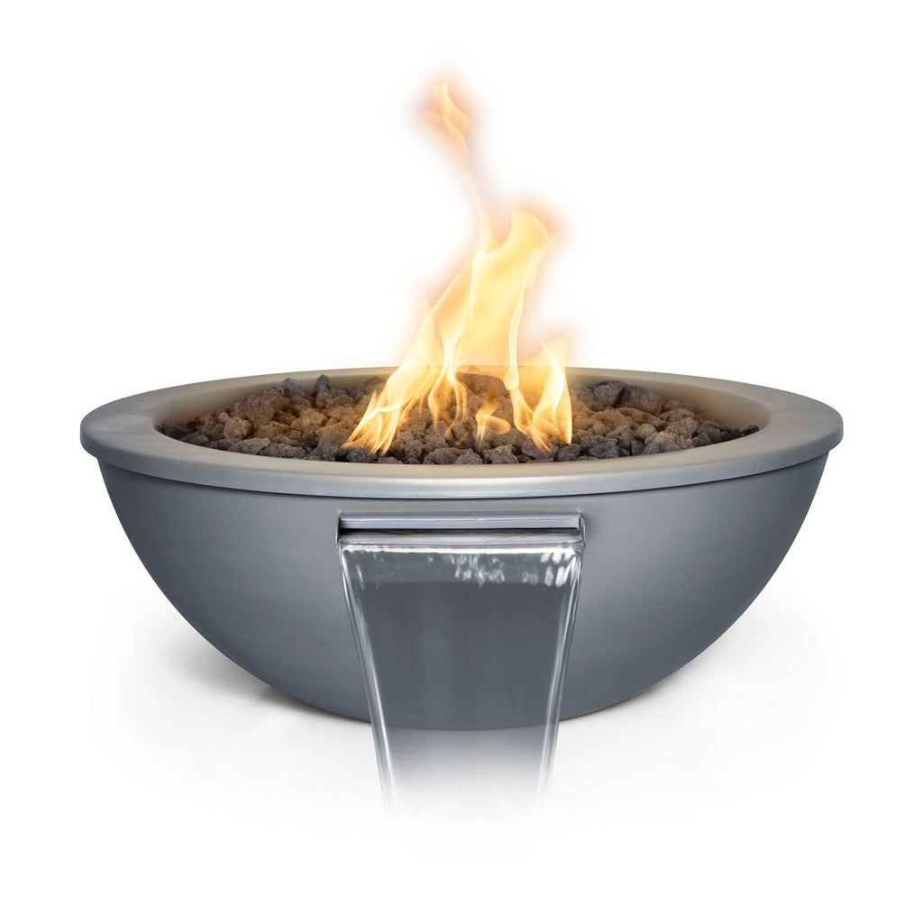 Cuenco para agua y fuego Sedona de 27" con recubrimiento en polvo de The Outdoor Plus 