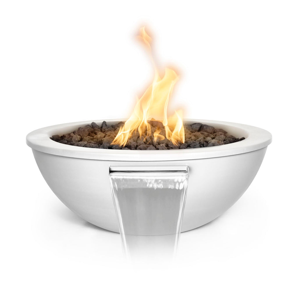 Cuenco para agua y fuego Sedona de 27" con recubrimiento en polvo de The Outdoor Plus 