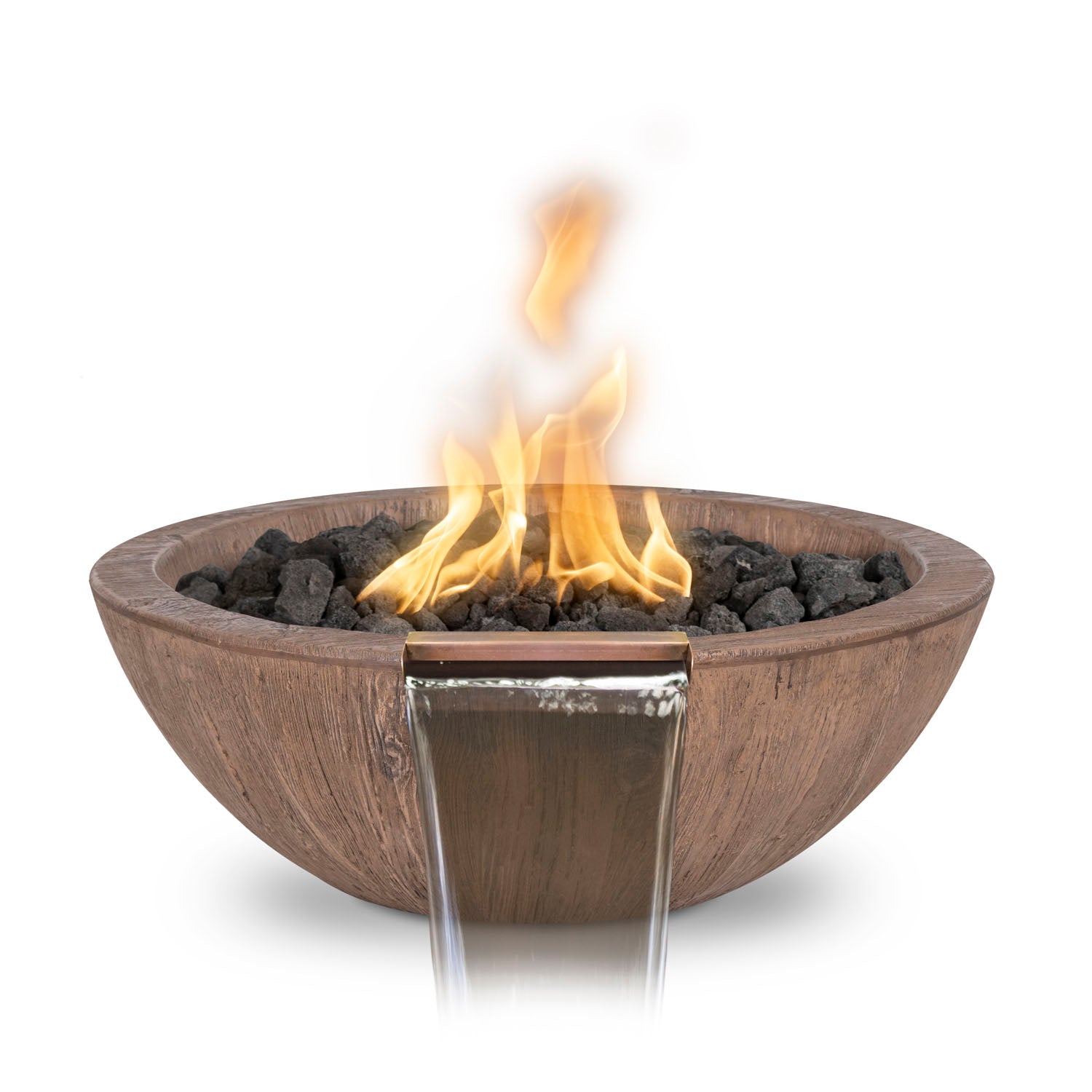 Sedona Fire & Water Bowl - GFRC Wood Grain - 27"