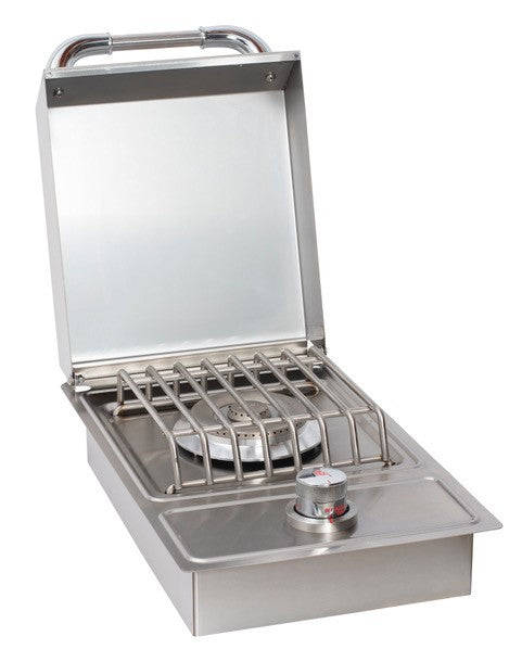 Bull Single Stainless Steel Sideburner with Stainless Steel Lid (60008)