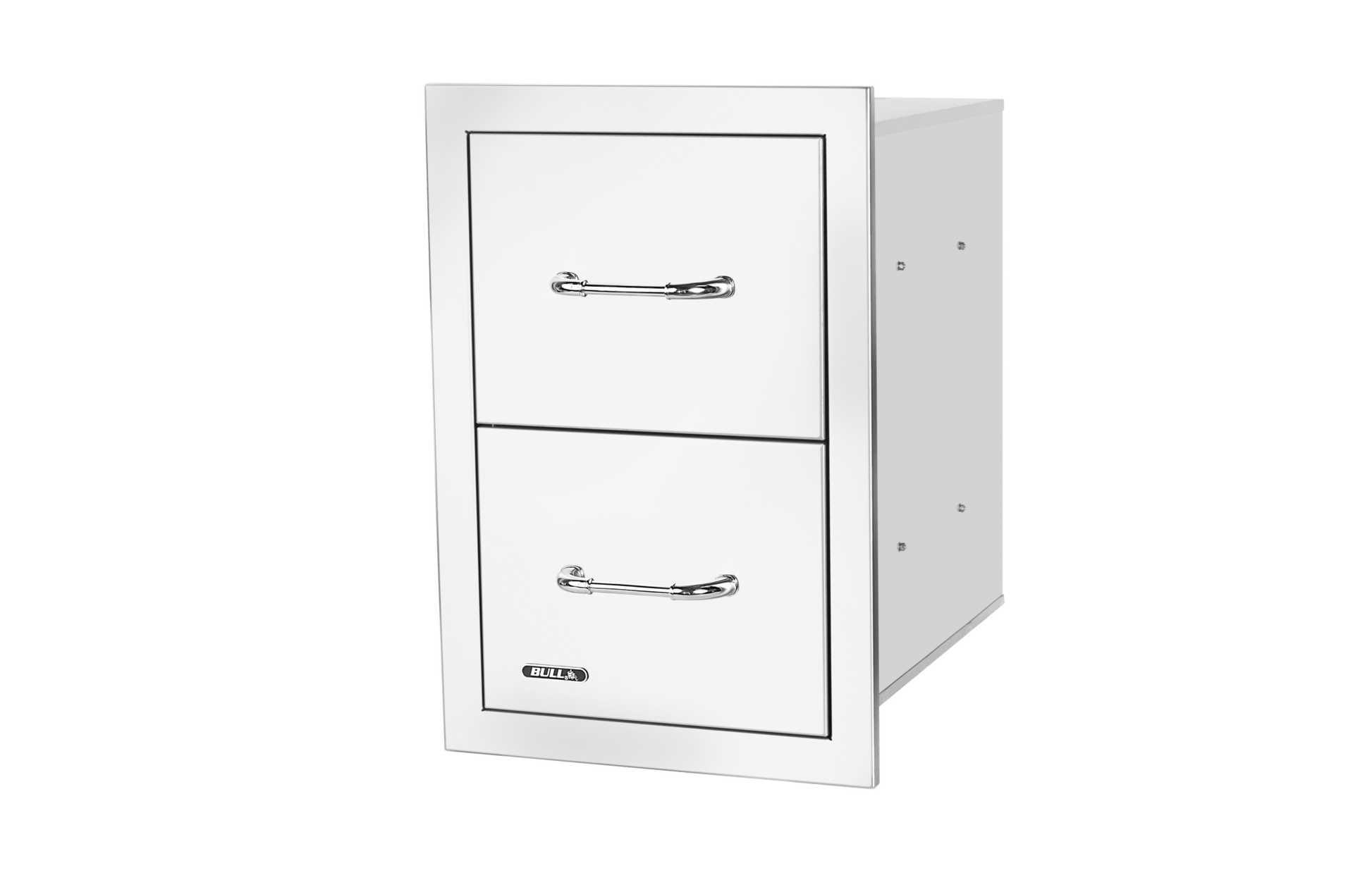 Bull Stainless Steel Double Drawer w/Reveal (56990)