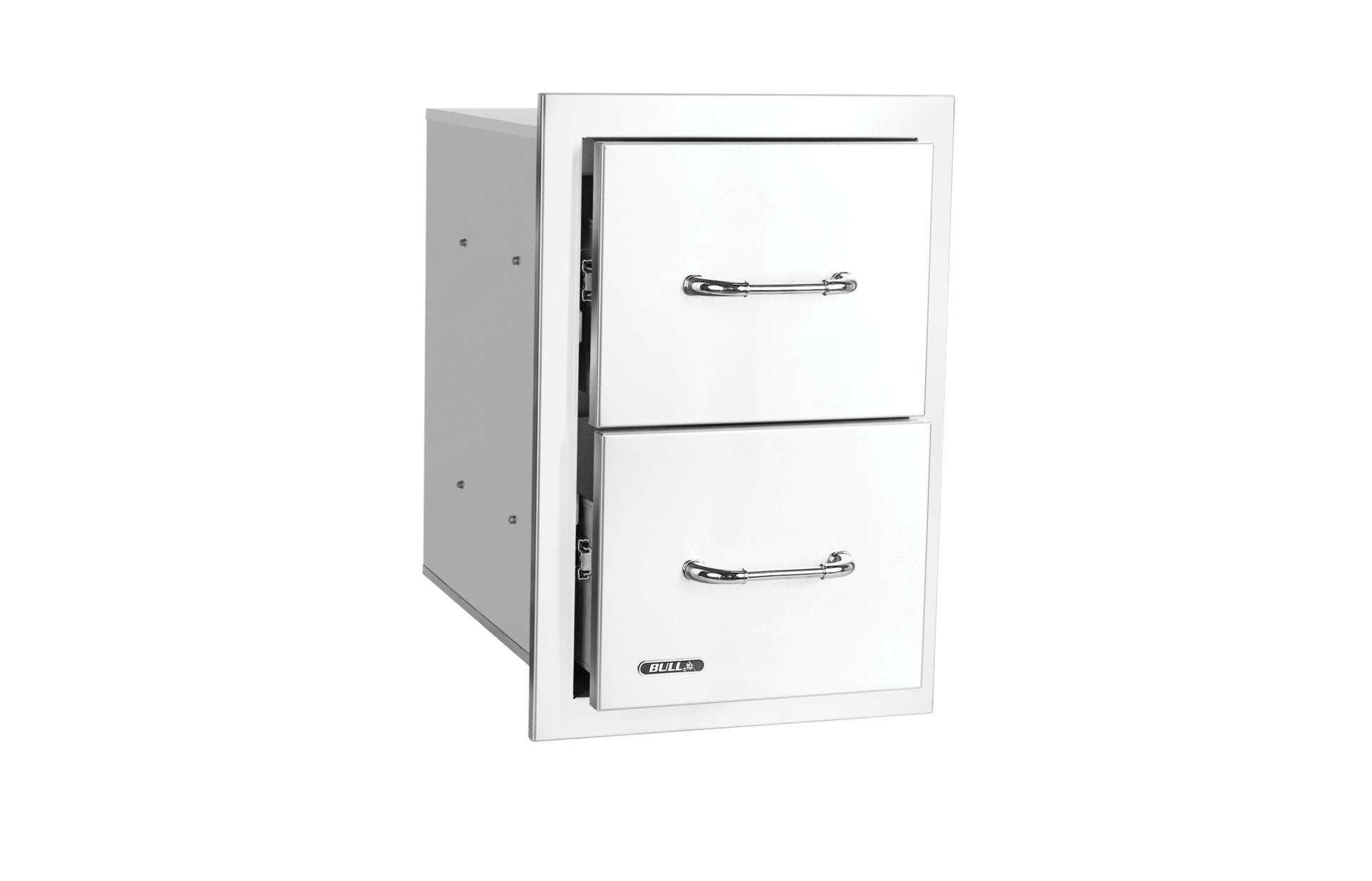 Bull Stainless Steel Double Drawer w/Reveal (56990)