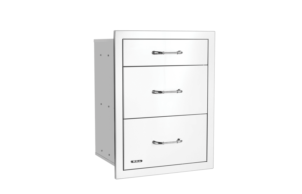 Bull Drawer, Triple, 2+1 S/S w/ Reveal (58120)