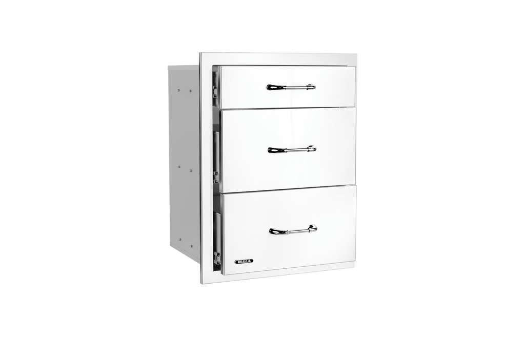 Bull Drawer, Triple, 2+1 S/S w/ Reveal (58120)