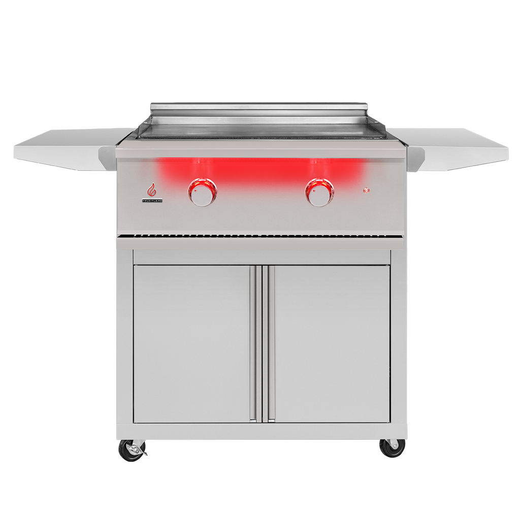TrueFlame Freestanding Gas Griddle with LED Illumination
