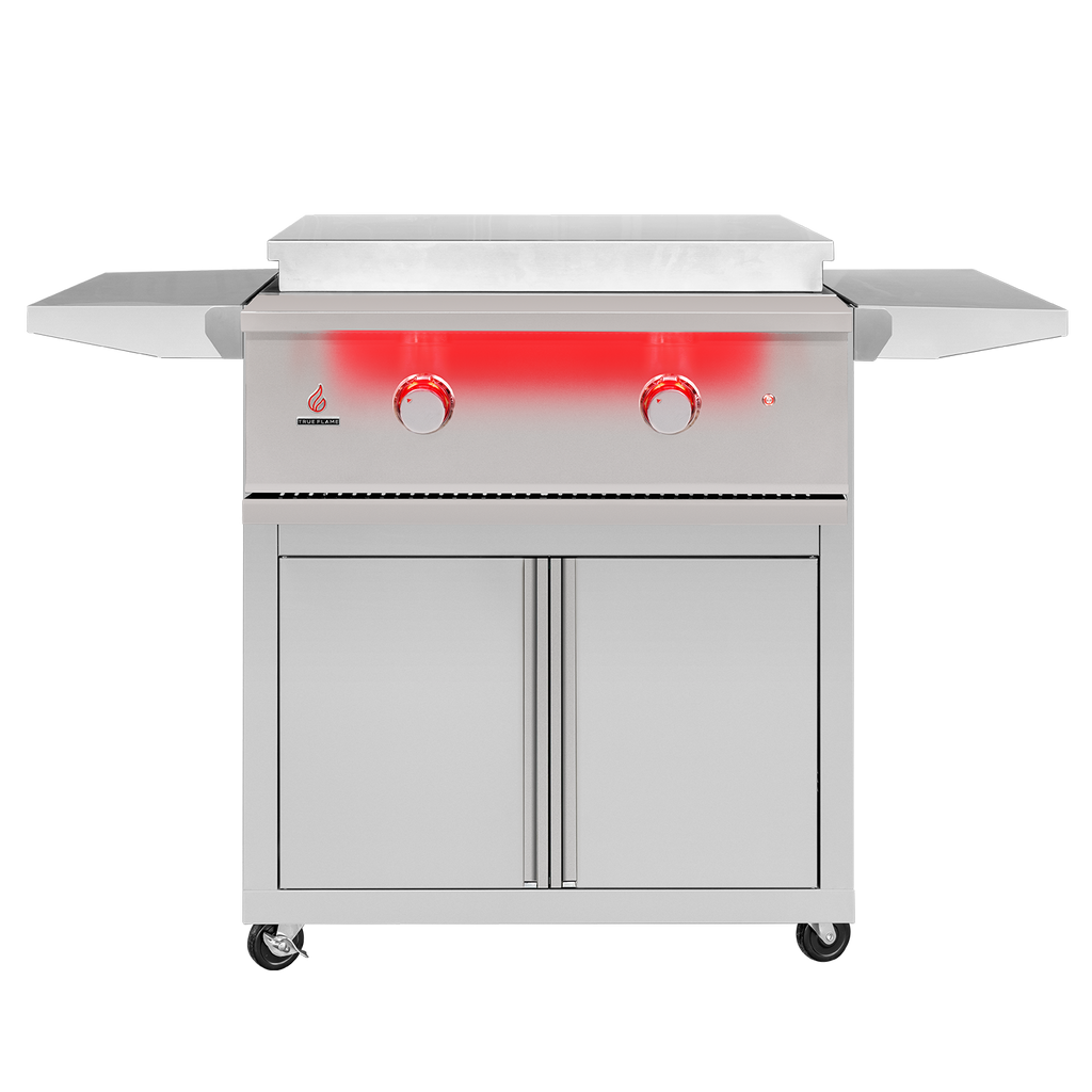 TrueFlame Freestanding Gas Griddle with LED Illumination