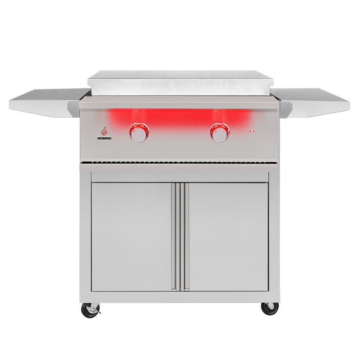 TrueFlame Freestanding Gas Griddle with LED Illumination