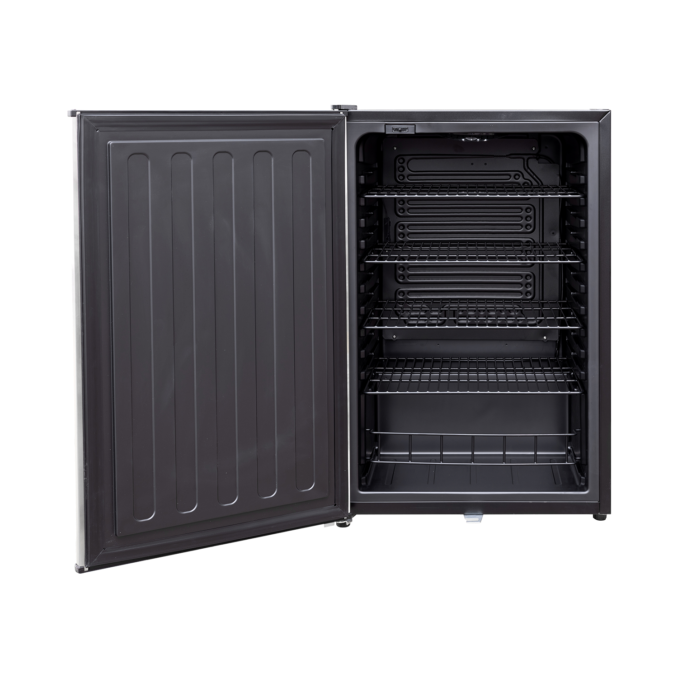 TrueFlame 22-Inch 4.1 Cu. Ft. Outdoor Rated Fridge Reversible Door with Lock (AMD-RFR-22S)