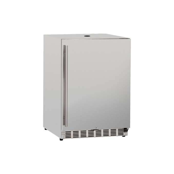 TrueFlame 24-Inch 6.6C Deluxe Single, Double or No Tab Outdoor Kegerator (AMD-RFR-24DK)
