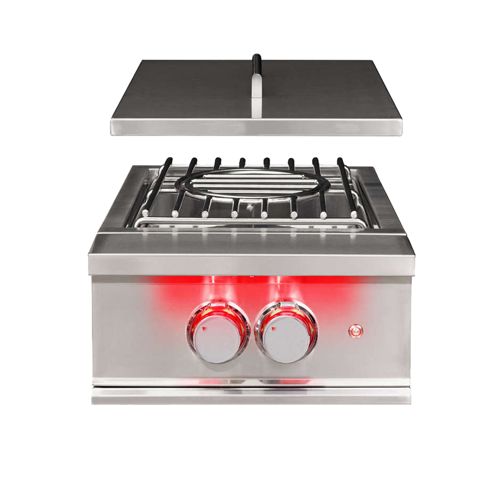 High-Performance True Flame Power Burner with LED Illumination