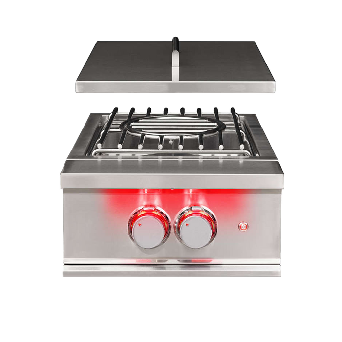 High-Performance True Flame Power Burner with LED Illumination