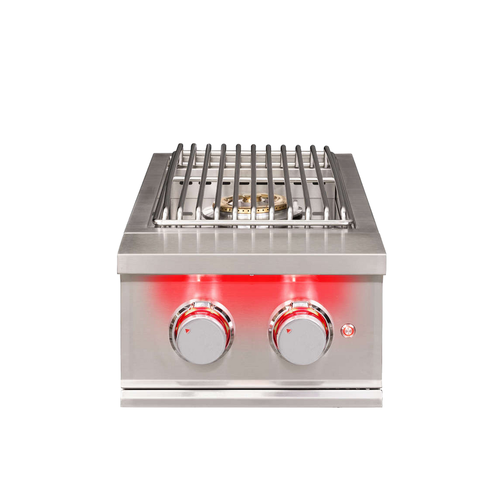 True Flame Double Side Burner - Sleek, Powerful, Outdoor Cooking