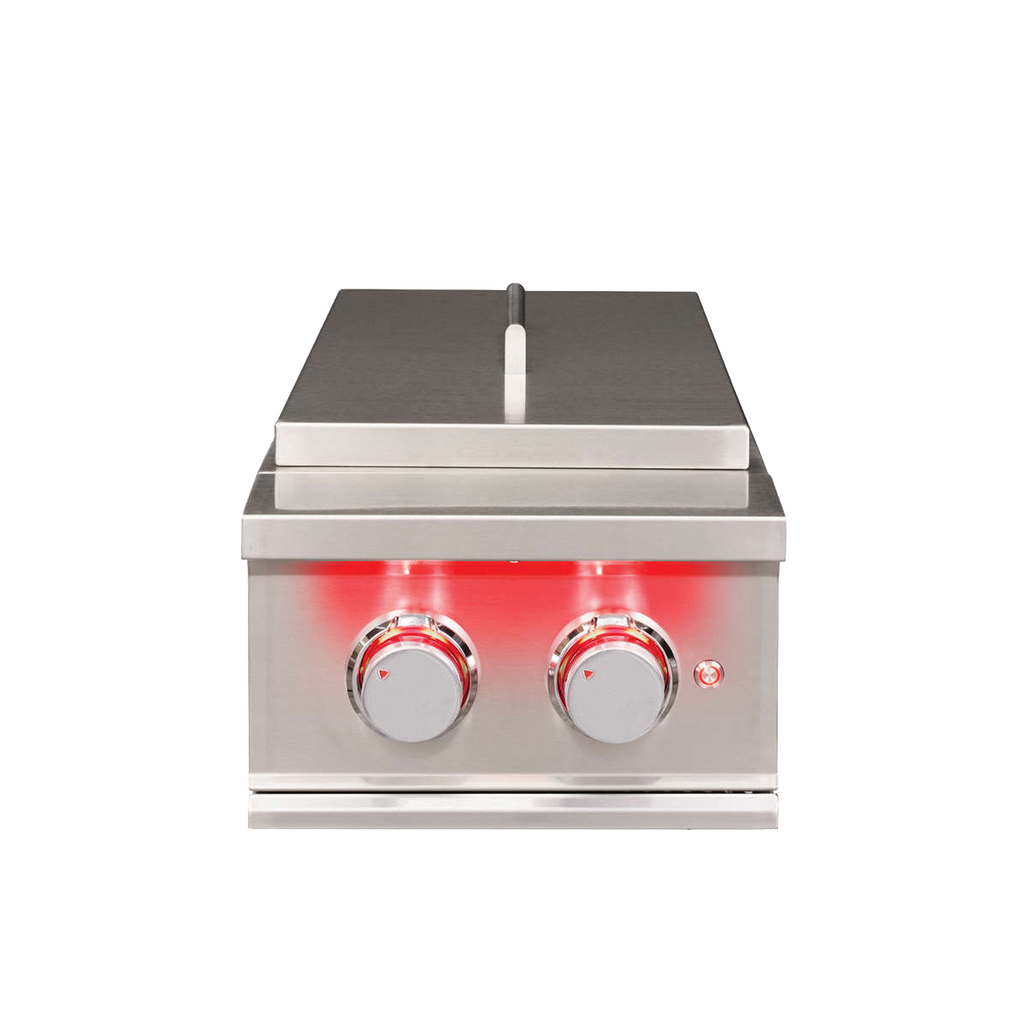 True Flame Double Side Burner - Sleek, Powerful, Outdoor Cooking