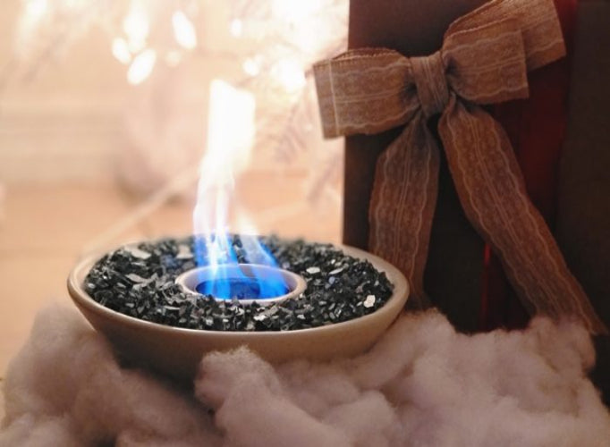 Slick Rock Table Top Series Fire Bowl with Electronic Ignition Burner