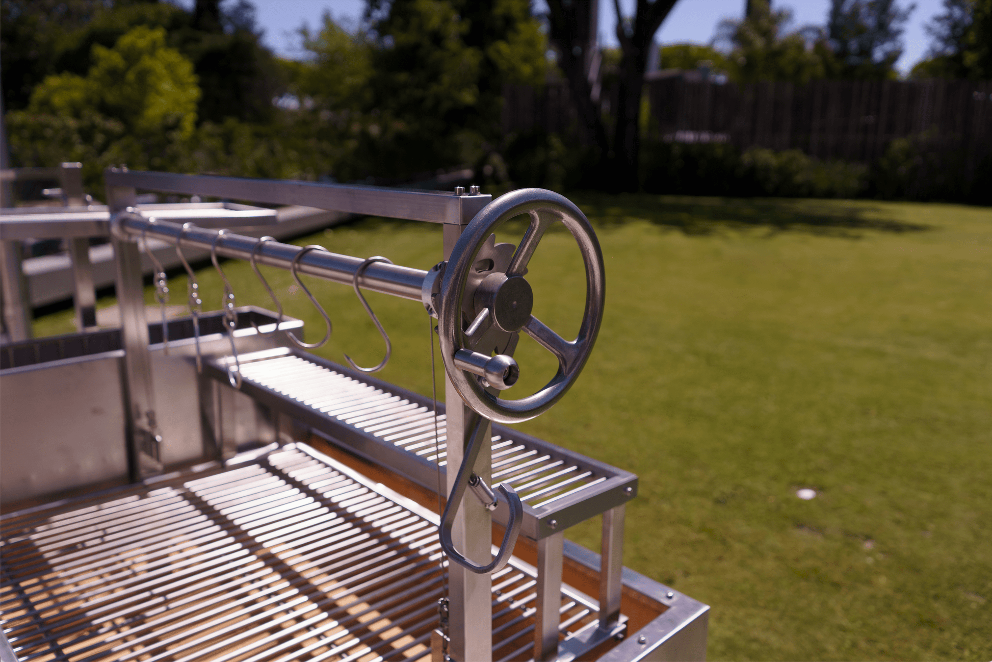 Tagwood BBQ Insert Style Argentine Santa Maria Wood Fire & Charcoal Gaucho Grill Without Firebricks - BBQ09SSFRONT