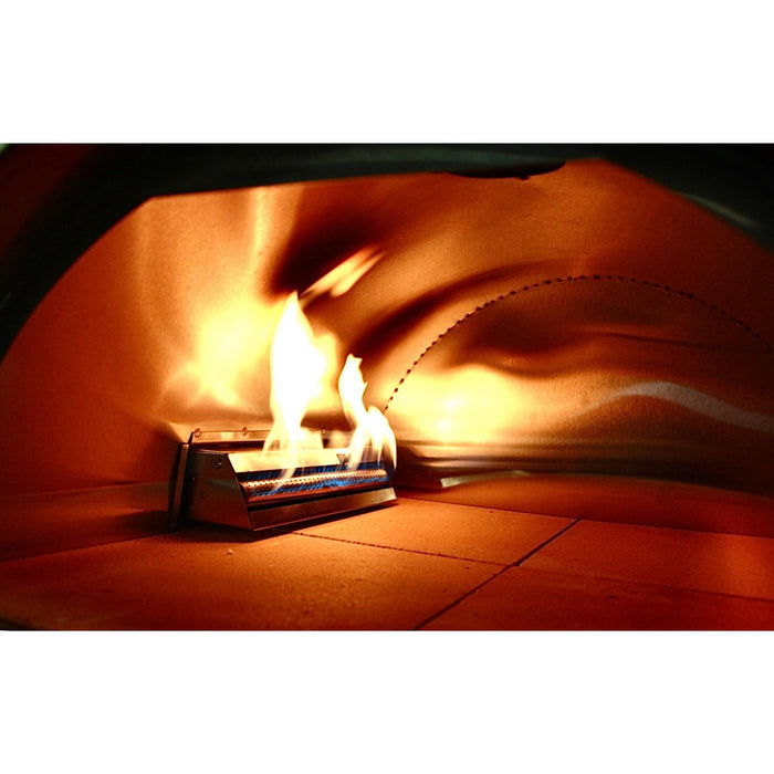 WPPO Traditional 25-Inch Dual Fueled Pizza Oven With Gas Attachment- Wood and Gas Powered