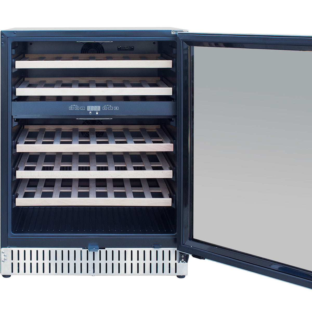 TrueFlame 24-Inch 5.3 Cu. Ft. Outdoor Rated Dual Zone Wine Cooler (AMD-RFR-24WD)