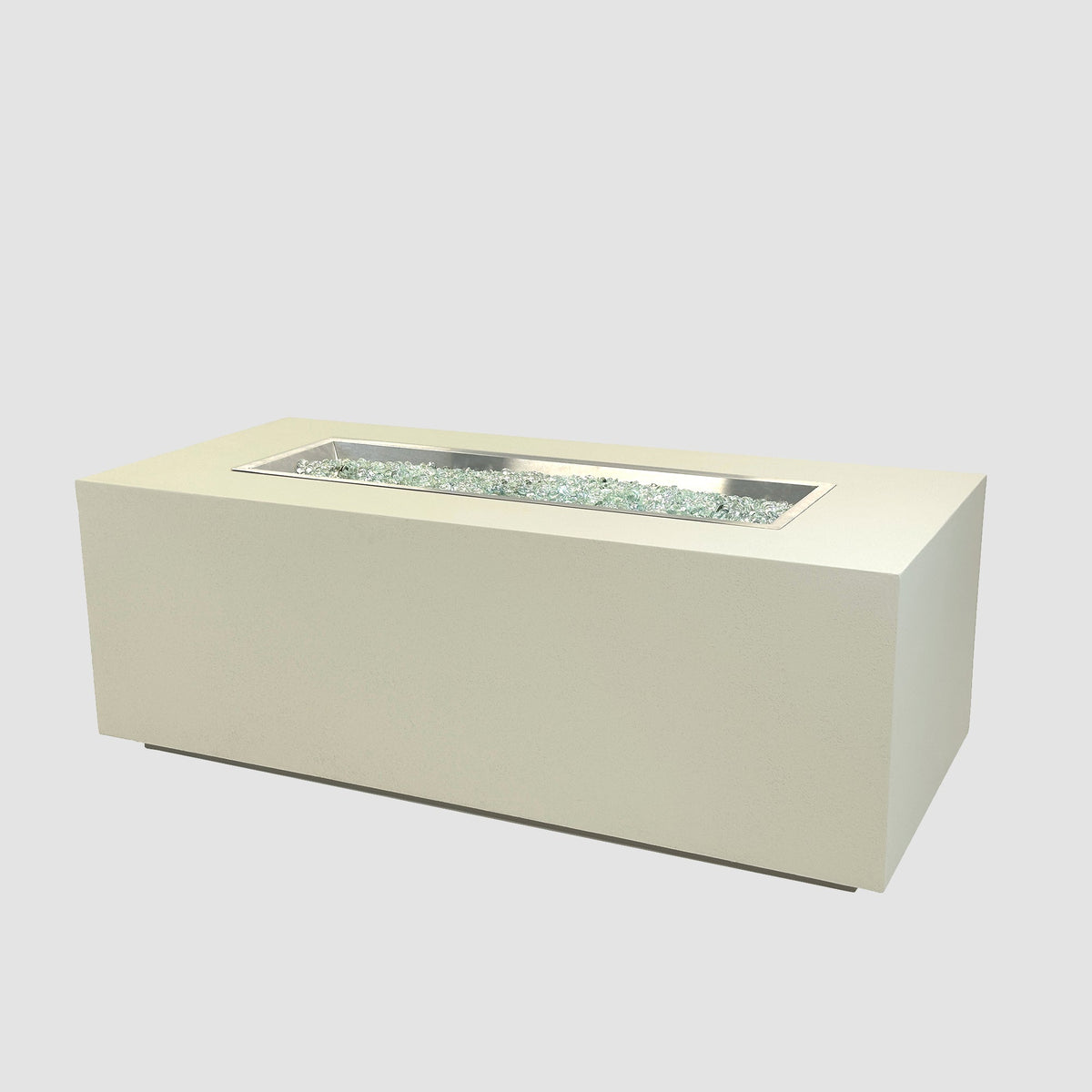 Vosera 60 x 22 Linear Gas Fire Pit Table in Linen