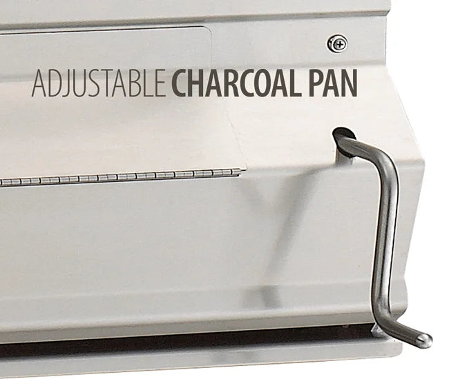 Fire Magic 24-inch Charcoal Slide-In Barbecue Grill with Smoker Hood (12-SC01C-A)