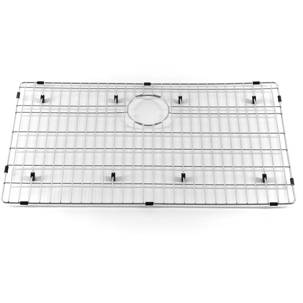 33 X 22 Outdoor Rated Stainless Steel Farmhouse Curved Apron-Front Single Basin Sink W/ Strainer & Grid