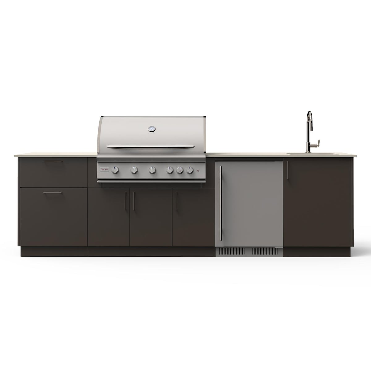 Blaze Golden Hour 10-Ft Outdoor Kitchen Island w/ 40-Inch LTE