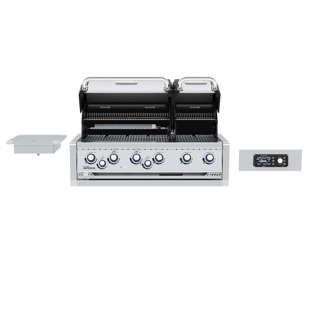 Broil King Imperial QS690 6-Burner Built-In Gas Grill With Rotisserie, Side Burner & iQue™ Technology Control