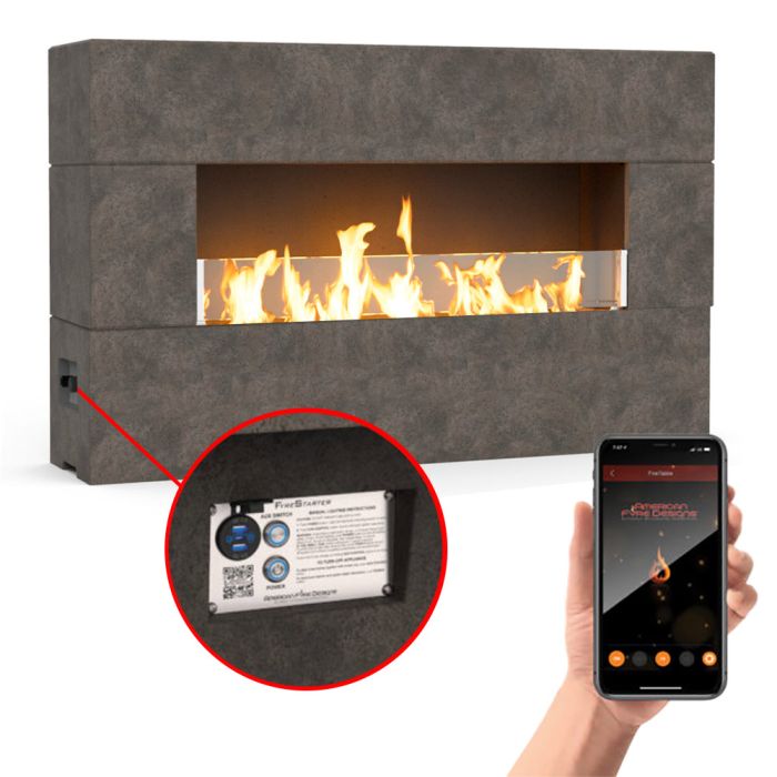American Fyre Designs Milan Outdoor Gas Fireplace