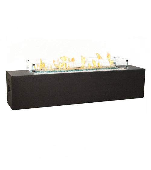 American Fyre Designs 216 Milan Low 72-Inch Linear GFRC Chat Height Gas Fire Table