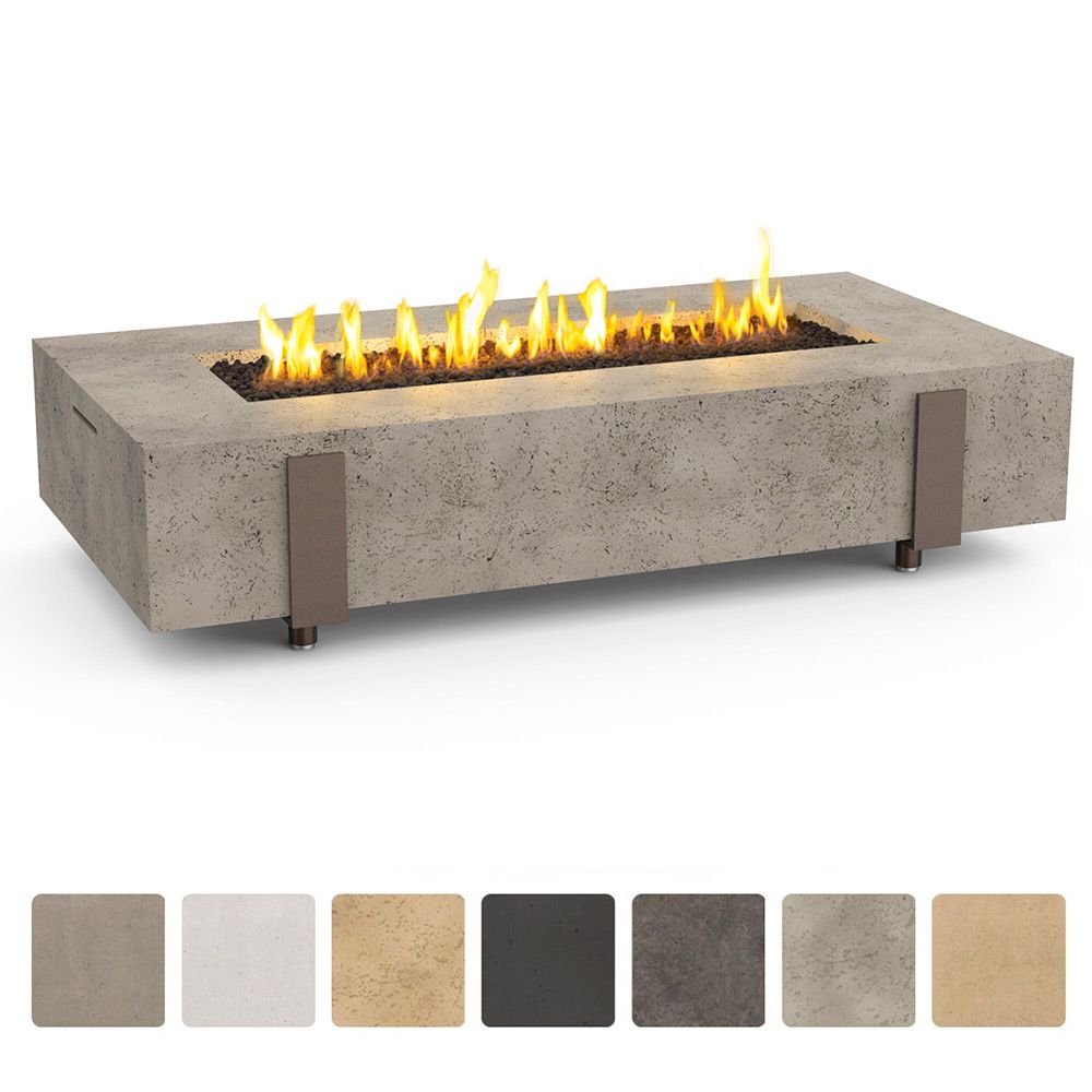 American Fyre Designs Iron Saddle Long Chat Height Firetable