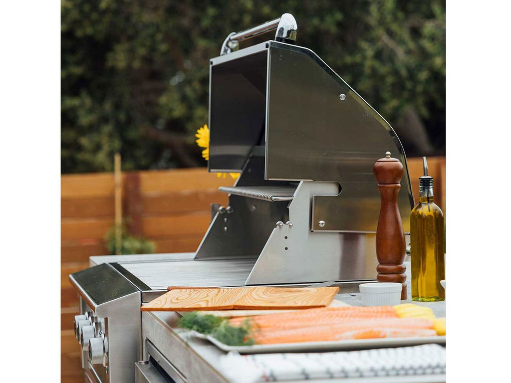 Parrilla de gas Alturi de 30 pulgadas y 2 quemadores, fabricada en Estados Unidos, con quemador trasero infrarrojo y kit de asador. 