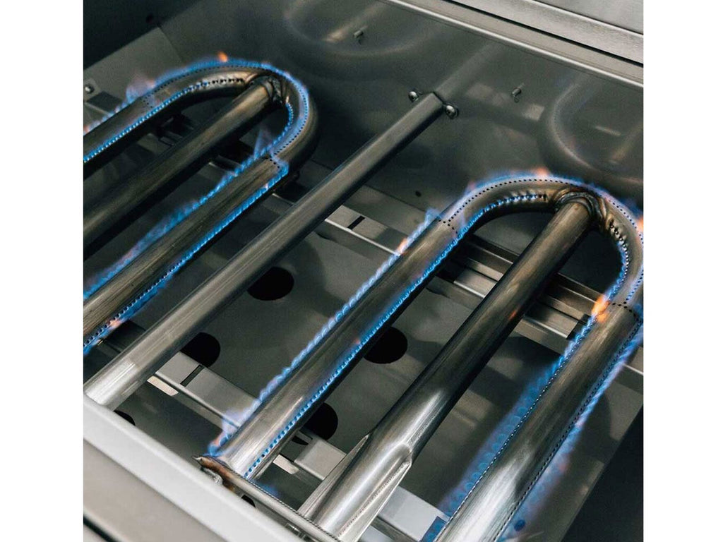 Parrilla de gas Alturi de 30 pulgadas y 2 quemadores, fabricada en Estados Unidos, con quemador trasero infrarrojo y kit de asador. 