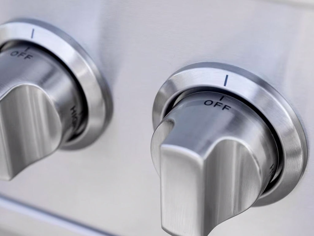 Parrillas de fabricación estadounidense Atlas con quemador lateral doble 