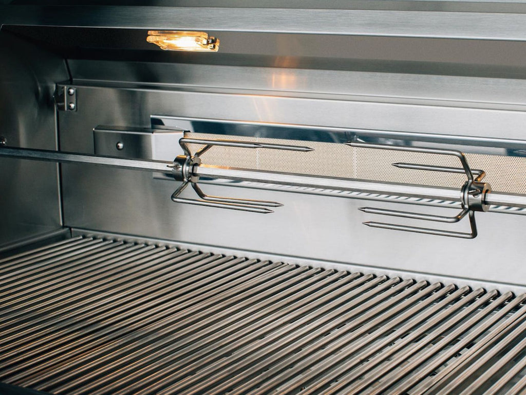 Parrilla de gas American Made Grills Estate de 30 pulgadas y 2 quemadores con quemador infrarrojo trasero y kit de asador 