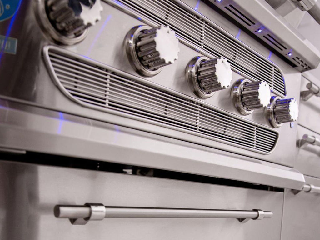 American Made Grills Muscle 36-Inch Freestanding Hybrid Wood, Charcoal & Gas Grill With Infrared Sear Burner & Rotisserie Kit