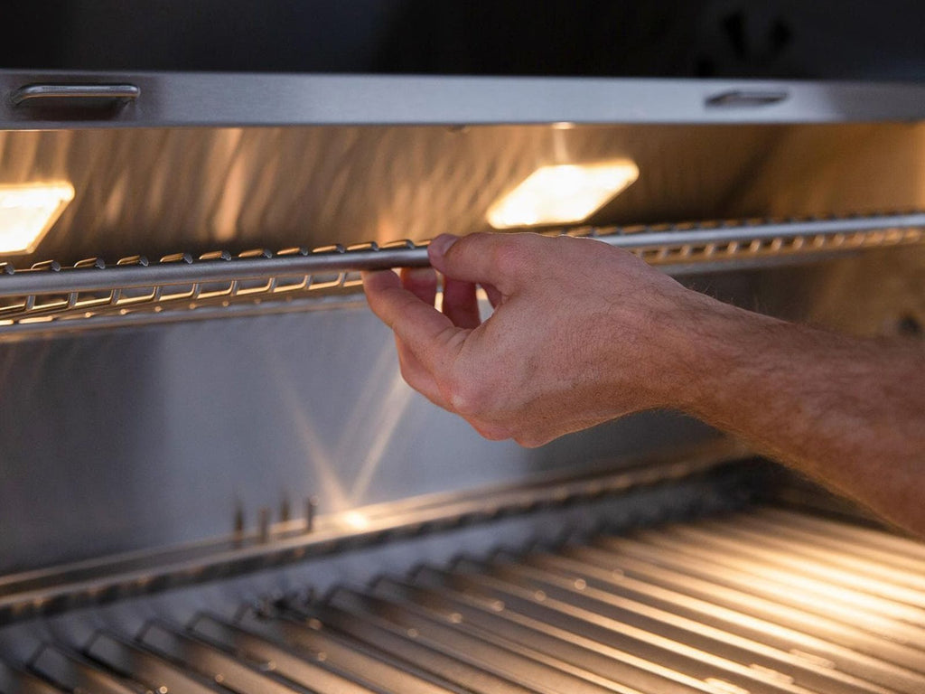 American Made Grills Muscle 36-Inch Freestanding Hybrid Wood, Charcoal & Gas Grill With Infrared Sear Burner & Rotisserie Kit