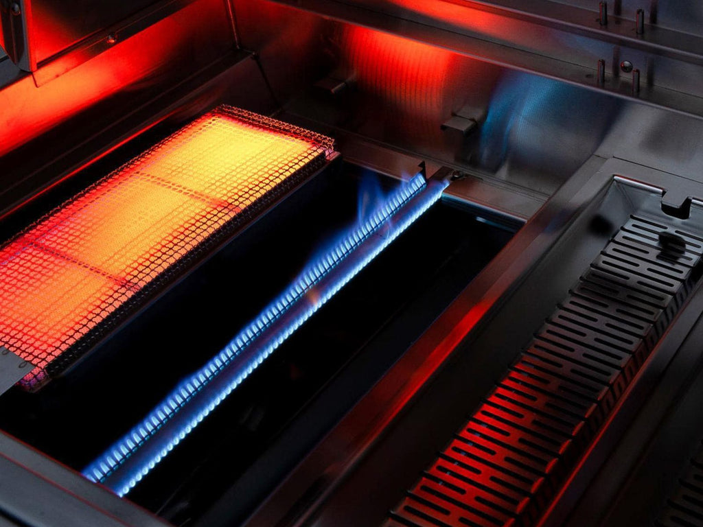 American Made Grills Muscle 36-Inch Freestanding Hybrid Wood, Charcoal & Gas Grill With Infrared Sear Burner & Rotisserie Kit