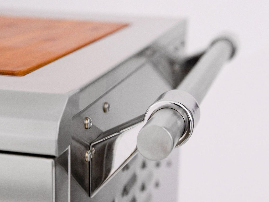 American Made Grills Muscle 36-Inch Freestanding Hybrid Wood, Charcoal & Gas Grill With Infrared Sear Burner & Rotisserie Kit