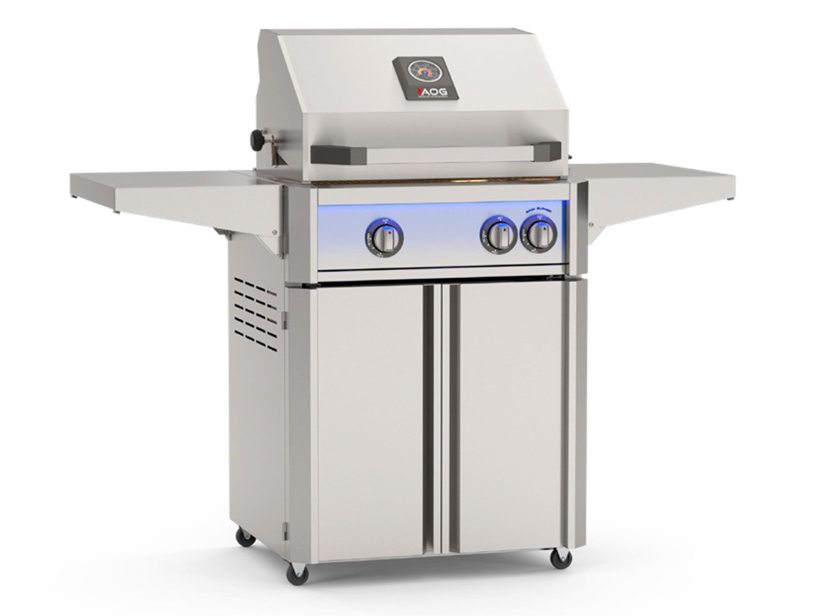 American Outdoor Grill L-Series 24-Inch 2-Burner Gas Grill With Rear IR Burner, Rotisserie Kit, Internal Lights & LED Multi-Color Lights