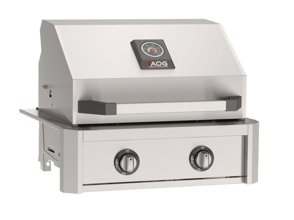 American Outdoor Grill T-Series 24-Inch 2-Burner Gas Grill on In-Ground Post Base