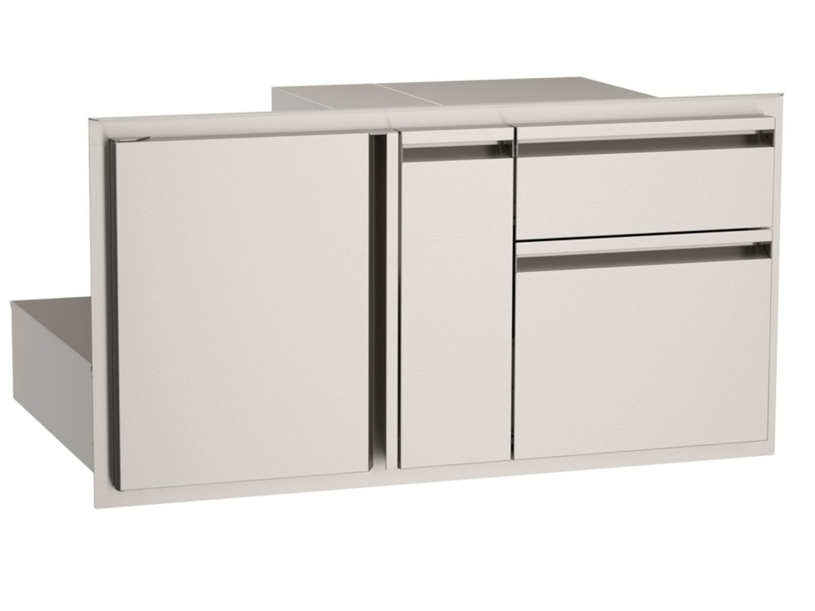 AOG 36-Inch Access Door with Double Drawer & Platter Storage