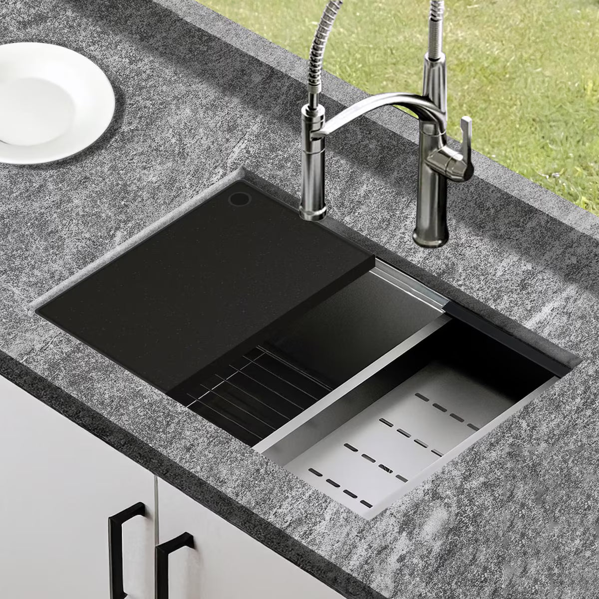 24-in Undermount Marine Grade 316 Stainless Steel Outdoor Sink