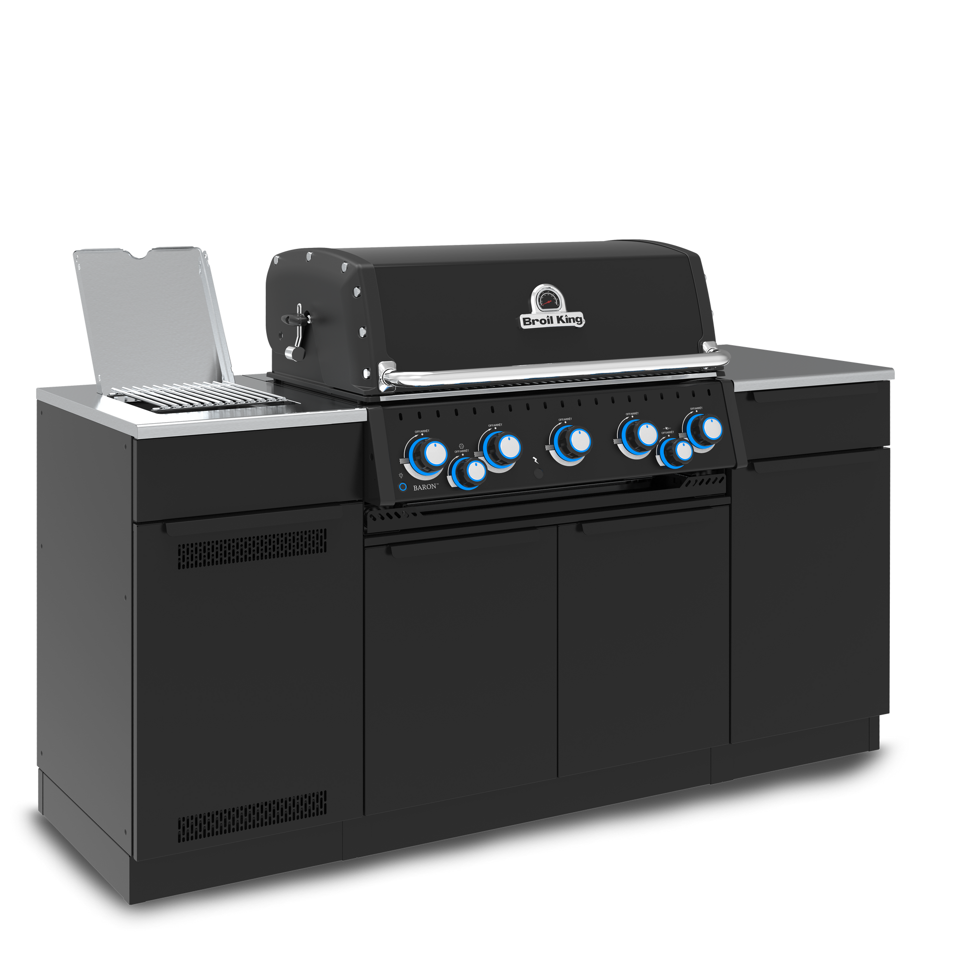 Broil King Baron 590i 5-Burner Gas Grill With Rotisserie & Side Burner - Shadow