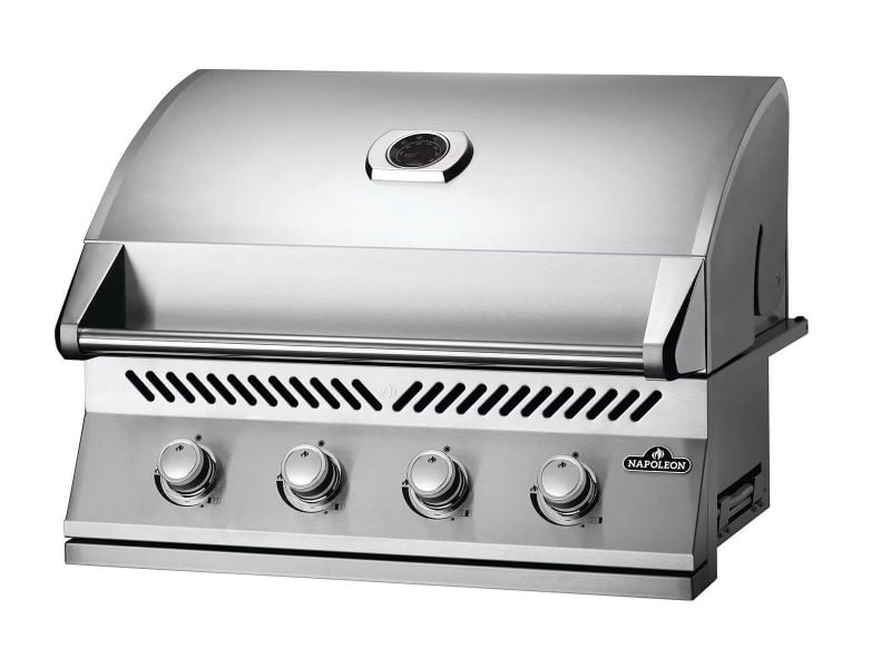 Challenger Designs 7 3/4-Ft Outdoor Kitchen Island with 32-Inch Napoleon Gas Grill, 24-Inch Refrigerator and Sink