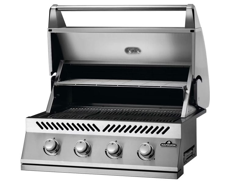 Challenger Designs 7 3/4-Ft Outdoor Kitchen Island with 32-Inch Napoleon Gas Grill, 24-Inch Refrigerator and Sink