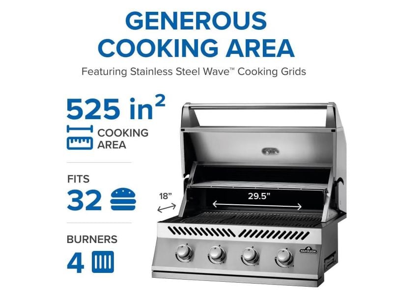 Challenger Designs 7 3/4-Ft Outdoor Kitchen Island with 32-Inch Napoleon Gas Grill, 24-Inch Refrigerator and Sink