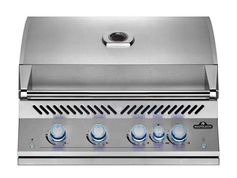 Challenger Designs 7 3/4-Ft Outdoor Kitchen Island with 32-Inch Napoleon Gas Grill, 24-Inch Refrigerator and Sink