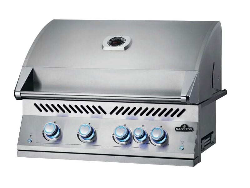 Challenger Designs 7 3/4-Ft Outdoor Kitchen Island with 32-Inch Napoleon Gas Grill, 24-Inch Refrigerator and Sink