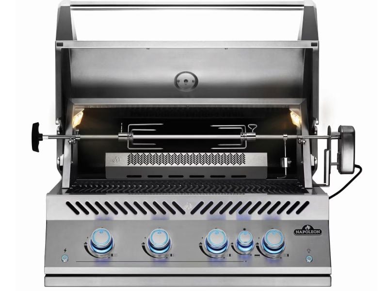 Isla de cocina exterior Challenger Designs de 1,9 m con parrilla de gas Napoleon de 81 cm y refrigerador de 61 cm 