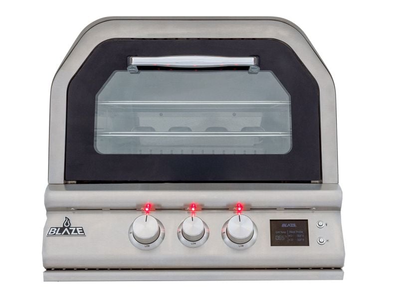 Horno de exterior de encimera Blaze de 26 pulgadas con asador y funda para encimera 