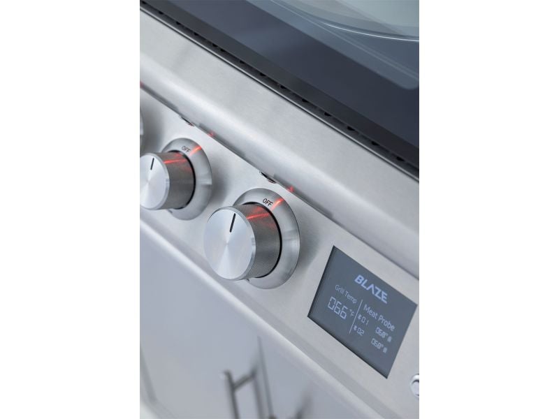 Horno de exterior de encimera Blaze de 26 pulgadas con asador y funda para encimera 